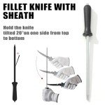 10-Piece Stainless Fish Fillet Knife Set