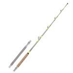 Fiblink 2-Piece Saltwater Offshore Trolling Rod Big Game Rod Conventional Boat Fishing Pole (6'6" - 2pc - 80-120lbs)