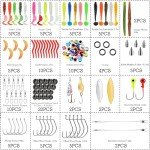 111PCS Fishing Lures Kit with Tackle Box for Bass Trout Salmon,Freshwater Bait Tackle Kit Included Crankbaits Spoon Hooks Weights and Other Fish Accessories,Men's Fishing Lure Gear Set Gifts
