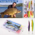 111PCS Fishing Lures Kit with Tackle Box for Bass Trout Salmon,Freshwater Bait Tackle Kit Included Crankbaits Spoon Hooks Weights and Other Fish Accessories,Men's Fishing Lure Gear Set Gifts