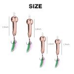 UAIAGM Gag Fishing Lures Set Metal Luminous Sequin Spoons Funny Top Water Bass Fishing Lures Fishermen Gear Spinner Baits Freshwater Saltwater Equipment Fishing Hook for Fishing Lover Men