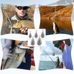 Fishing Weights Sinkers Kit, 5 Sizes 25pcs Bass Casting Drop Shot Weights Lead Fishing Weights for Catfish Saltwater Freshwater