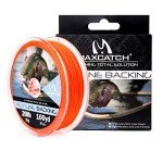 Maxcatch Fly Line Backing for Fly Fishing Braided 20/30lb 100yards (Orange, 20lb)
