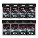 Piscifun Fly Fishing Leader with Pre-Tied Loop, Tapered Fly Line Leader, Nylon, Clear, 9ft, 6 Pack, 5X