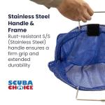Durable Fish Bag Net with Stainless Steel Handle