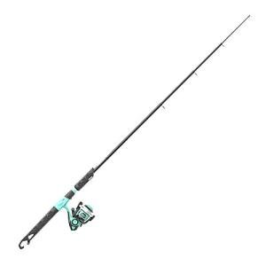Zebco Kids Rambler Telescopic Spinning Reel and Fishing Rod Combo, 23.5-Inch to 5-Foot 3-Inch Telescoping Fishing Rod, Size 20 Reel, Pre-Spooled with 8-Pound Cajun Line, Seafoam/Black