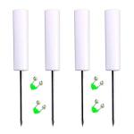 4 Pack Fishing Rod Stand and Alarm - Reinforced PVC, Supports Bank, Beach and Ground Fishing