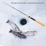 Telescopic Fishing Rod, Ice Fishing Rod Outdoor Portable Winter Fishing Rod Carbon Fiber Retractable Mini Fishing Pole Tackle