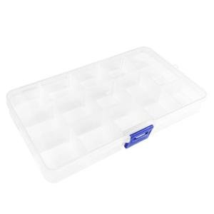 ZUFECY Fishing Tackle Box, Storage Organizer with Adjustable 15 Dividers, Transparent Organizer Tray Organizers and Storage Box for Tackle Bead