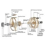Maxcatch AVID PRO Fly Fishing Reel with CNC-machined Aluminum Body Super Large Arbor Design-3/5, 5/7, 7/9, 9/11 Weights (Gold, 9/11wt)