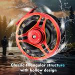 Aventik Fly Fishing Reel-NT Large Arbor 7/9wt, CNC-Machined Aluminum Alloy Fly Reel.(Red+Black Without Line)