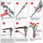 LBW Automatic Spring Fishing Rod Holder for Ground Bank Fishing Pole Holder Hook Setter Adjustable High Sensitivity Stainless Steel Spring Loaded Rod Holder for Fishing 1 Pack