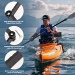 HITORHIKE Kayak Fish Finder Mount with Transducer Arm Fit Most of Kayak Track Mounts with Ball Base 2 Universal Plates Holds up to 9" Electronics Compatible with Garmin Lowrance Humminbird