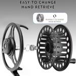 Aventik Fly Fishing Reel-NT Large Arbor 7/9wt, CNC-Machined Aluminum Alloy Fly Reel.(Red+Black Without Line)