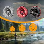 Aventik Fly Fishing Reel-NT Large Arbor 7/9wt, CNC-Machined Aluminum Alloy Fly Reel.(Red+Black Without Line)