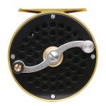 Vintage Classic Fly Fishing Reel,Right/Left Handle Position, Fly Reel (Black with Gold, 7/9 wt)
