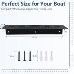 MiToBeLe Fishing Tool Holder for Boat,Fishing Tool Organizer for Boat,Pliers,Knives,Lures Holder for Boat,Screw Mount,Black