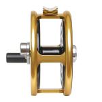 Vintage Classic Fly Fishing Reel,Right/Left Handle Position, Fly Reel (Black with Gold, 7/9 wt)