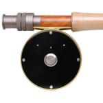 Vintage Classic Fly Fishing Reel,Right/Left Handle Position, Fly Reel (Black with Gold, 7/9 wt)