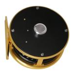 Vintage Classic Fly Fishing Reel,Right/Left Handle Position, Fly Reel (Black with Gold, 7/9 wt)