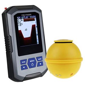 Gain Express Fish Finder Wireless Sonar Sensor 125kHz 45M/147Ft Depth Alarm LCD Display