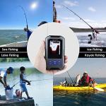 Gain Express Fish Finder Wireless Sonar Sensor 125kHz 45M/147Ft Depth Alarm LCD Display