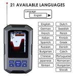 Gain Express Fish Finder Wireless Sonar Sensor 125kHz 45M/147Ft Depth Alarm LCD Display
