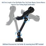 EDSRDPLT #3001 Extension Arm, 8inch & 4inch Double Ended Extender with Hardware, Increases Height for Rod Holders, Fish Finder, Camera Mounts