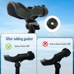 EDSRDPLT #3001 Extension Arm, 8inch & 4inch Double Ended Extender with Hardware, Increases Height for Rod Holders, Fish Finder, Camera Mounts