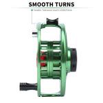 Maxcatch AVID Fly Fishing Reel with CNC-machined Aluminum Body - 1/3, 3/4, 5/6, 7/8, 9/10 Weights(Black, Green, Blue) (Green, 9/10wt)