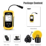 LUCKY Kayak Handheld Fish Finder Sonar LCD Wired Fish Finder Transducer Boat Water Depth Finders Display FF1108-1