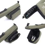 M MAXIMUMCATCH Maxcatch Fly Fishing Rod Case with Reel Pouch, Complete Protection Bag, For 9FT 2/4 Pieces Rod, Single (Green, 9' 4sec)
