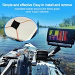 4 PCS Thickened Fishing Finder Cover Straps, Adjustable Fish Finder Bungee for Securing Graph Cover for Travel