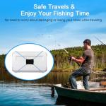 4 PCS Thickened Fishing Finder Cover Straps, Adjustable Fish Finder Bungee for Securing Graph Cover for Travel