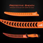 KastKing Speed Demon Pro Fillet Knife - Razor Sharp G4116 German Stainless-Steel Blade, Professional Level Knives for Filleting and Boning, Non-Slip Handles, Includes Protective Sheath