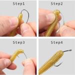 175pcs Barbless Fishing Hook Kits,Small Size Carp Fishing Hooks Curve Shank Crank and Wide Gape Fly Tying Hooks Circle Hook with Tackle Box Size 2#,4#,6#,8#,10#