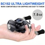 Fishdrops Baitcaster Reel Ultra-Light Baitcasting Fishing Reel, 7.0:1 Gear Ratio, 12.12LB Drag Magnetic Brake, Smooth 11+1BB, Freshwater & Saltwater and Affordable Low Profile Bait Caster Reel