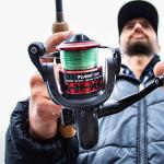 Piscifun Flame Spinning Reels, Light Weight Ultra Smooth Powerful Spinning Fishing Reels Black & Red 3000 Series