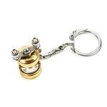 YTQ Creative Miniature Trolling Reel Drum Wheel Shape Key Chain Fishing Wheel Pendant Angler Gift