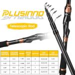 PLUSINNO Bronze Warrior Telescopic Fishing Combo