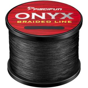 Piscifun Onyx Braided Fishing Line Advanced Superline Braid Lines 150Yd 6lb Black