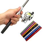 Lixada Pen Premium Mini Pocket Collapsible Fishing Pole Kit Telescopic Fishing Rod + Spinning Reel Combo Kit 1M / 1.4M / 1.8M / 2.1M