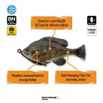 Savage Gear Pulse Tail Bluegill Loosebody Fishing Bait, 1 1/4 oz, Bluegill, Realistic Contours, Colors & Movement, Durable Construction, Heavy-Duty Weighted Fishing Hook, 100% Weedless