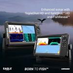 Eagle 7 SplitShot™ HD, 7" IPS Screen, SplitShot™ HD transducer, C-MAP® Inland Charts for The US, with Coverage of Over 17,000+ American Lakes