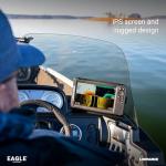 Eagle 7 SplitShot™ HD, 7" IPS Screen, SplitShot™ HD transducer, C-MAP® Inland Charts for The US, with Coverage of Over 17,000+ American Lakes