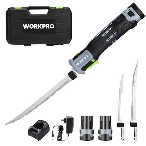 WORKPRO Cordless Electric Fillet Knife with Blades
