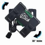 O'Pros Quick Access Fishing Rod Holder - 360° Rotation, Secure Belt Attachment, Elastic Cord Support for Fly Fishing and Spinning Rods
