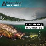 Bass Fishing Lure, Fishing Spoons, Topwater Lures with Trebles Hooks, Trout Lures, Tackle for Freshwater and Saltwater, Gifts for Men Father' s Day