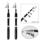 Fishing Pole Combo, 6.9ft 2Pcs Telescopic Rods Set, Collapsible Carbon Fiber Fishing Rods, 2PCS Spinning Reel Set with Carrier Bag Freshwater Fishing Rod and Reel Combos Kits (2.1M/6.89FT)