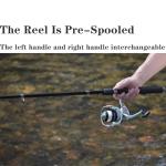 Fishing Pole Combo, 6.9ft 2Pcs Telescopic Rods Set, Collapsible Carbon Fiber Fishing Rods, 2PCS Spinning Reel Set with Carrier Bag Freshwater Fishing Rod and Reel Combos Kits (2.1M/6.89FT)